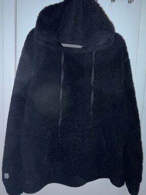 Original Penguin Black Sherpa Hoodie Sweater